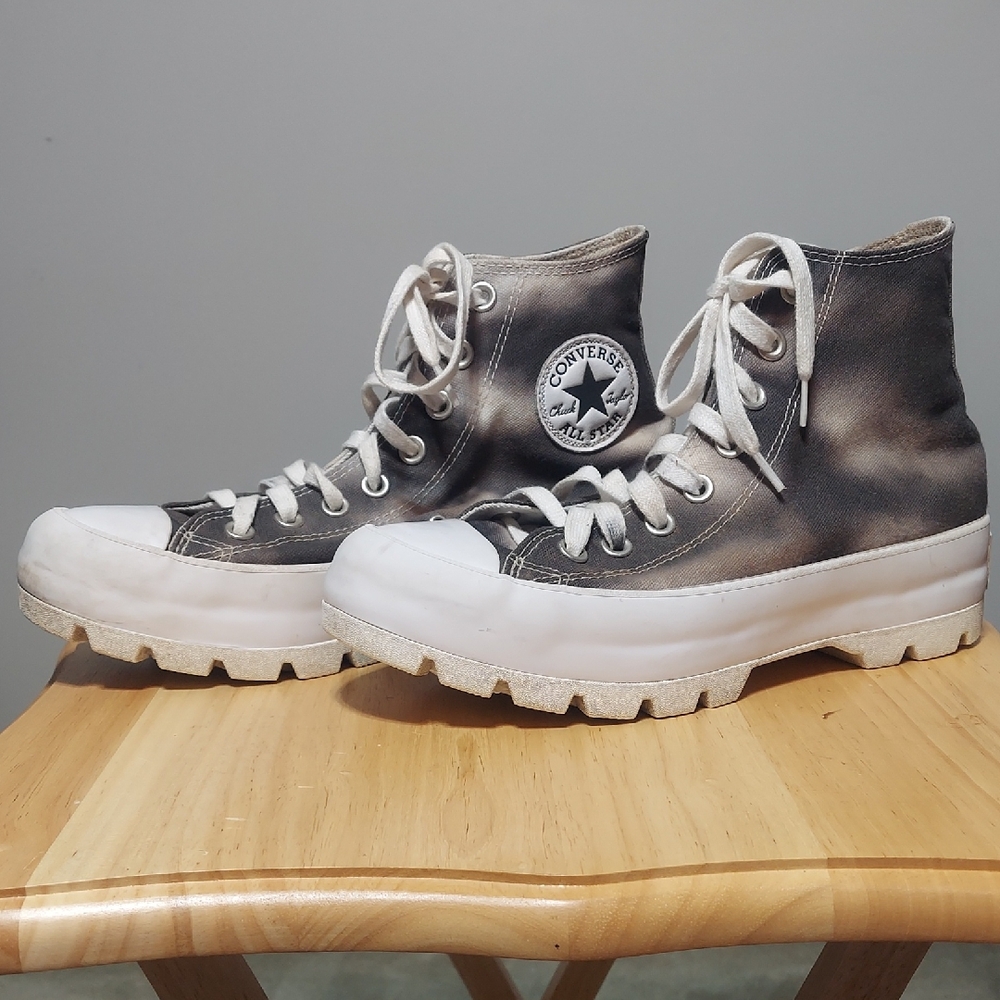 Converse Chuck Taylor All Star Lugged High Tie Dye Storm Wind Women's Size 9